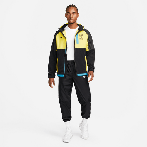 Inter Milan Hooded Jacket 2022/2023 - Black/Yellow/Blue - Footkorner