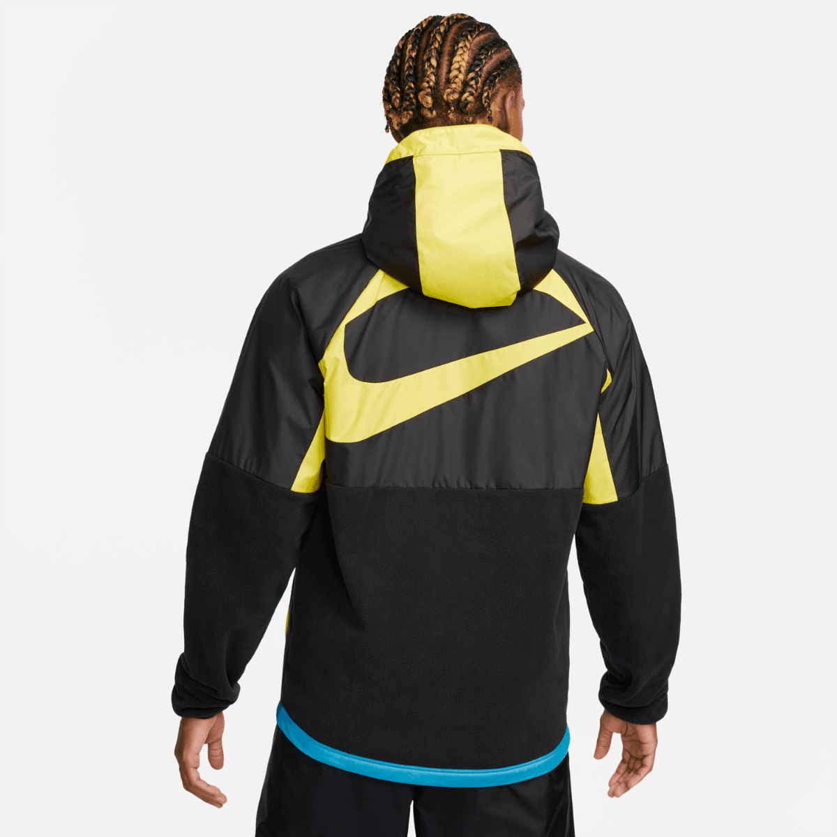 FootkornerInter Milan Hooded Jacket 2022/2023 - Black/Yellow/Blue