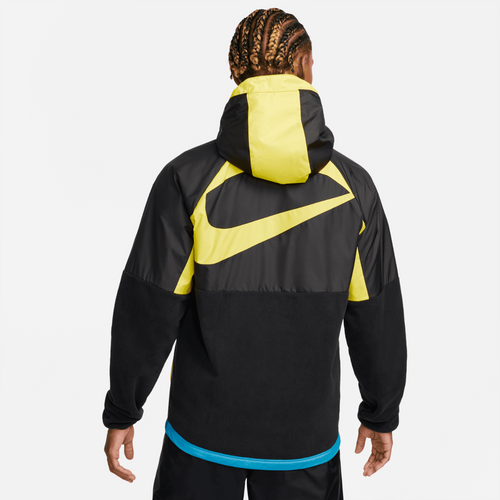 Inter Milan Hooded Jacket 2022/2023 - Black/Yellow/Blue - Footkorner
