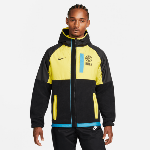Inter Milan Hooded Jacket 2022/2023 - Black/Yellow/Blue - Footkorner