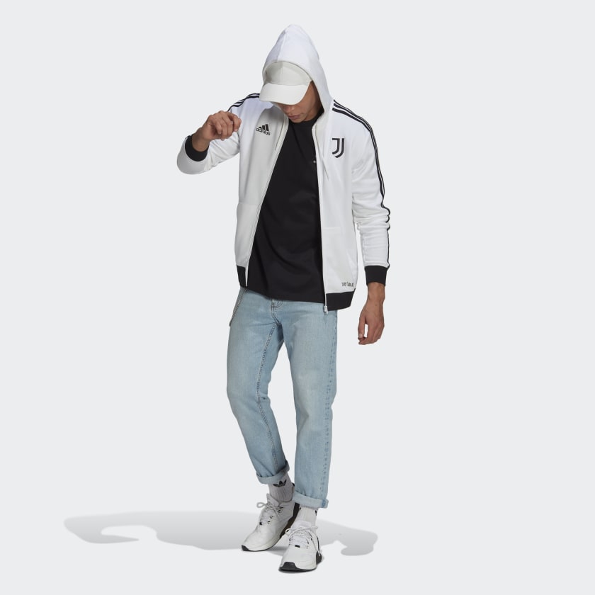 FootkornerChaqueta con capucha Juventus 2021/2022 - Blanco/Negro