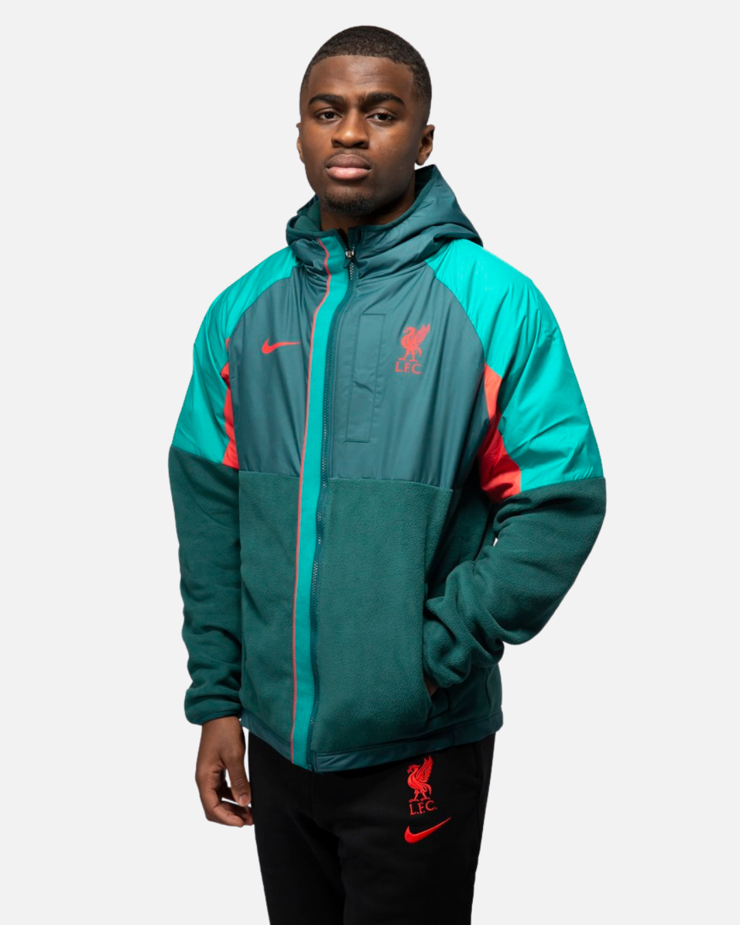 Liverpool Hooded Jacket 2022/2023 - Green/Red