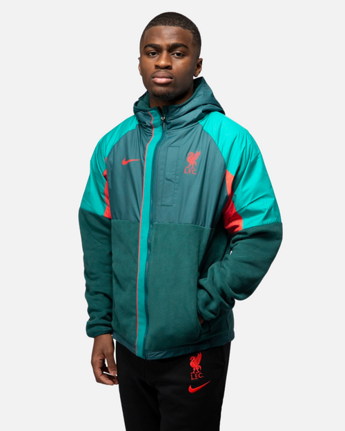 Veste à capuche Liverpool - Vert/Rouge - Footkorner