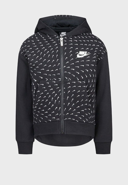 Chaqueta Con Capucha Nike Essentials Niños - Negro/Blanco - Footkorner