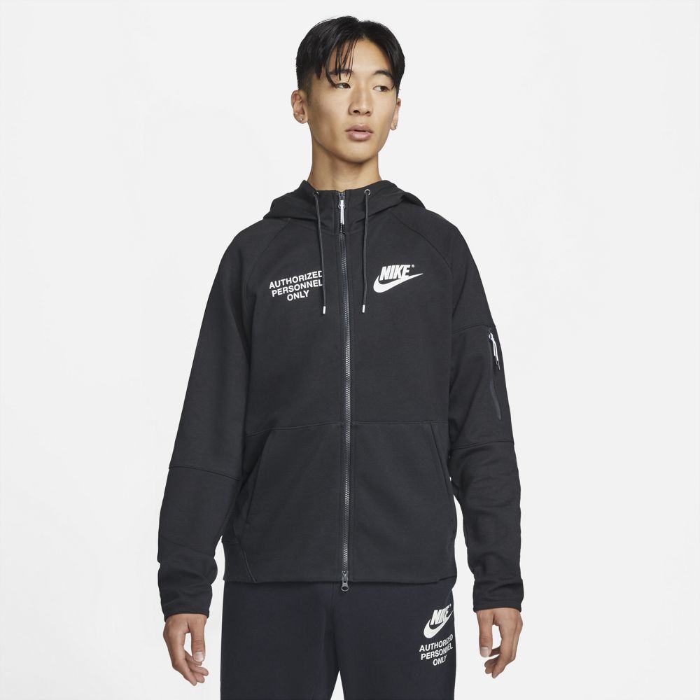 Nike Fleece Hooded Jacket - Black