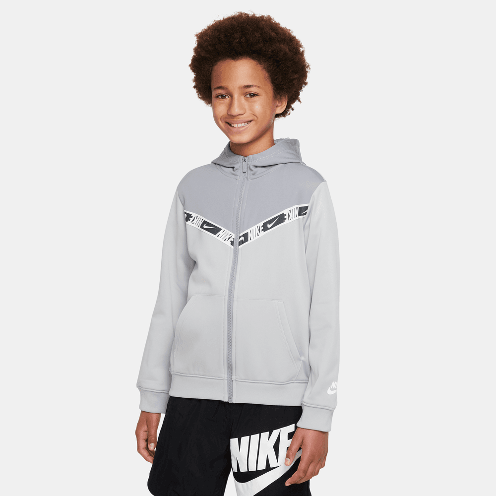 Veste à capuche Nike Junior Repeat - Gris/Blanc/Noir