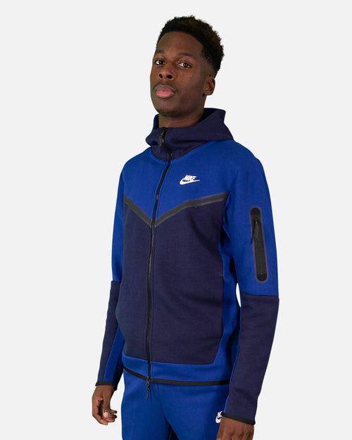 Veste à capuche Nike Tech Fleece - Bleu - Footkorner