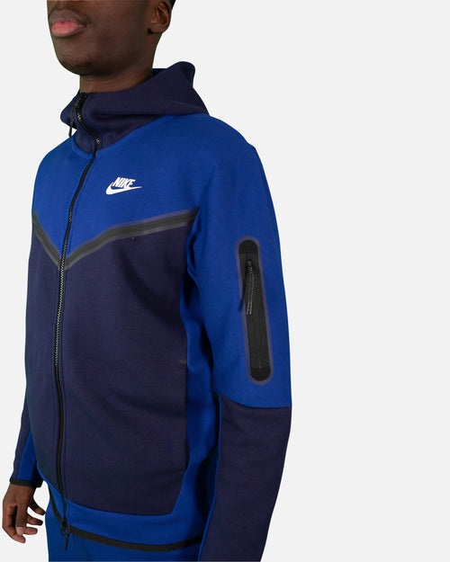 Veste à capuche Nike Tech Fleece - Bleu - Footkorner