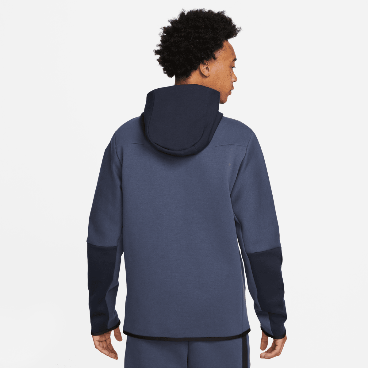 Nike Tech Fleece Kapuzenjacke – Blau/Schwarz