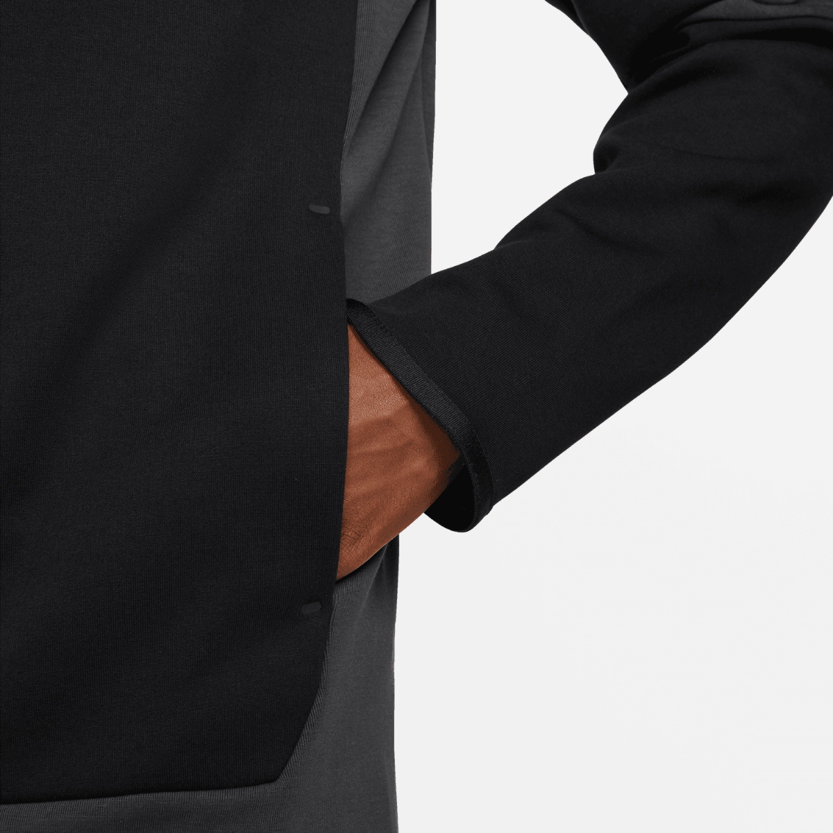 FootkornerNike Tech Fleece Hoody - Black/Grey/Gold