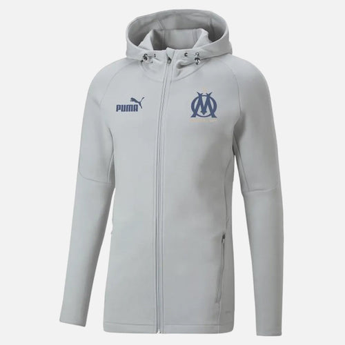 OM Casuals Hooded Jacket 2022-2023 - Grey/Blue - Footkorner