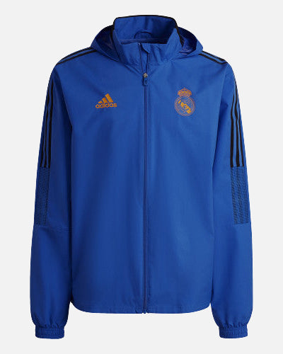 Felpa con cappuccio Real Madrid Tiro 2022 - blu/nera  - Footkorner