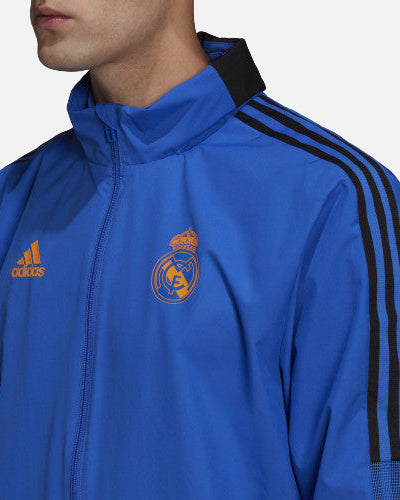 FootkornerFelpa con cappuccio Real Madrid Tiro 2022 - blu/nera 