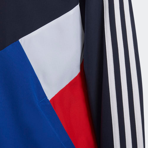 Giacca a vento Adidas Colorblock Junior - Blu/Bianco/Rosso - Footkorner