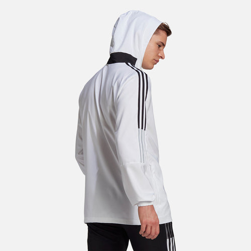 Veste Coupe-Vent Adidas Tiro 21 - Blanc/Noir - Footkorner