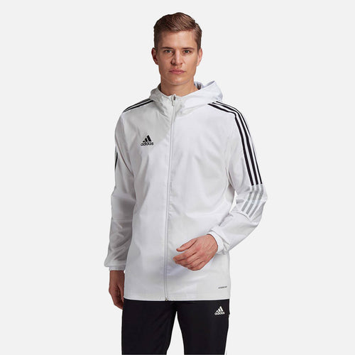 Veste Coupe-Vent Adidas Tiro 21 - Blanc/Noir - Footkorner