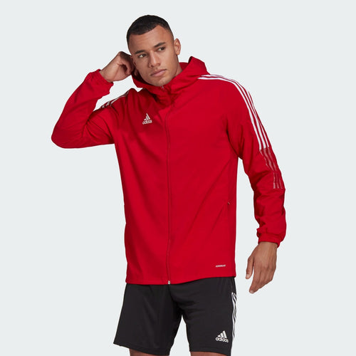 Chaqueta cortavientos adidas Tiro 21 - Rojo/Blanco - Footkorner