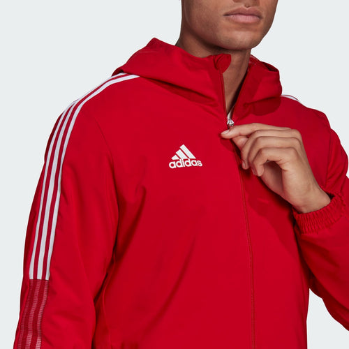 Chaqueta cortavientos adidas Tiro 21 - Rojo/Blanco - Footkorner