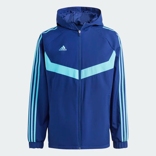 Adidas Tiro Warm Windbreaker Jacket - Blue - Footkorner