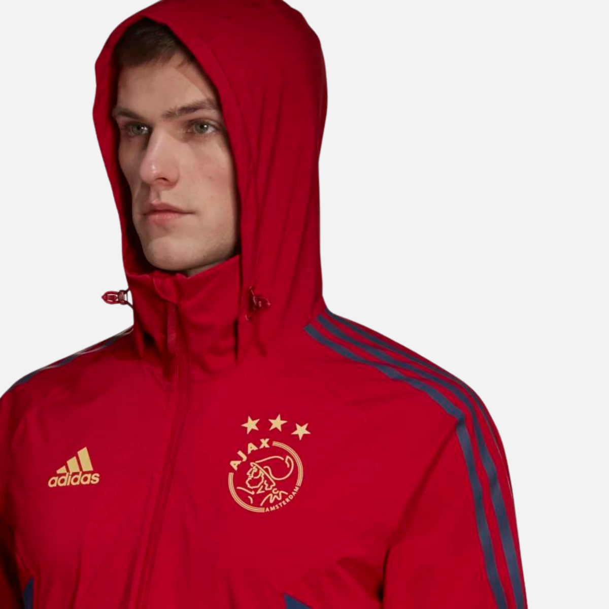 FootkornerAjax Amsterdam Condivo Windbreaker Jacket 2022/2023 - Red/Blue 
