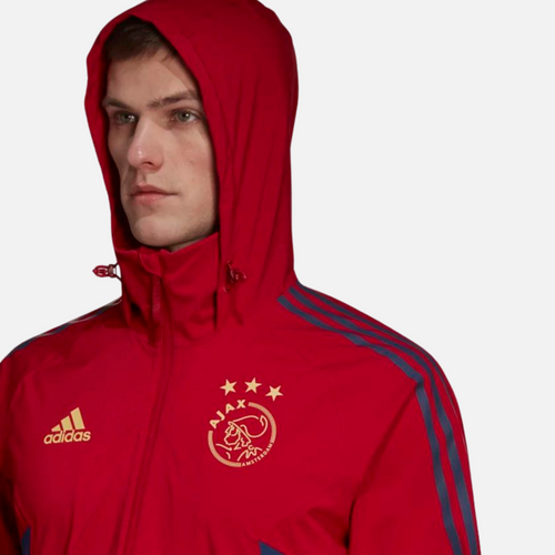 Ajax Amsterdam Condivo Windbreaker Jacket 2022/2023 - Red/Blue  - Footkorner