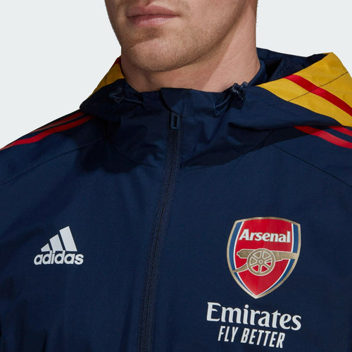 Veste Coupe-vent Arsenal Condivo - Bleu/Rouge - Footkorner