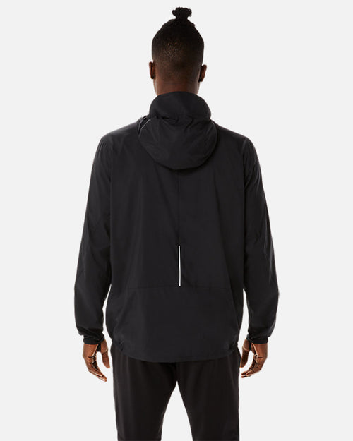 Veste Coupe-Vent Asics Lite Show™ Jacket - Noir/Bleu - Footkorner