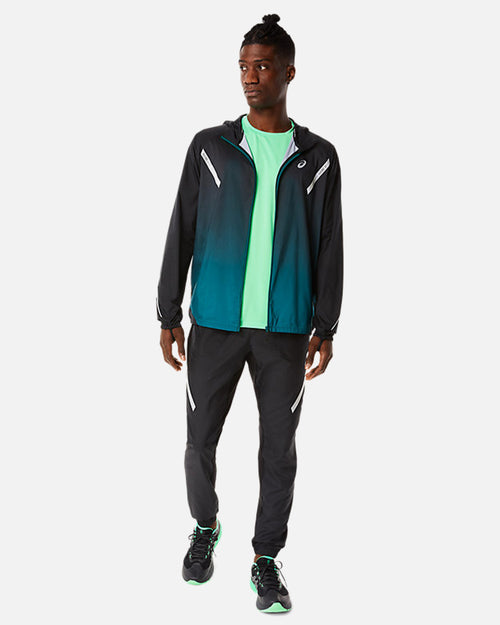Veste Coupe-Vent Asics Lite Show™ Jacket - Noir/Bleu - Footkorner