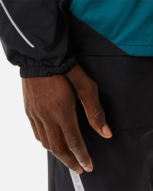 Veste Coupe-Vent Asics Lite Show™ Jacket - Noir/Bleu - Footkorner