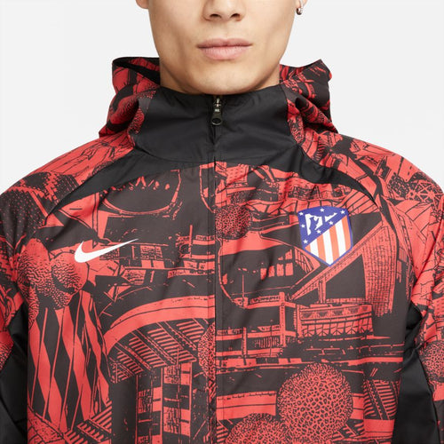 Atletico Madrid Windjacke 2022/2023 – Rot/Schwarz - Footkorner