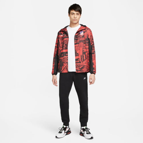 Atletico Madrid Windjacke 2022/2023 – Rot/Schwarz - Footkorner