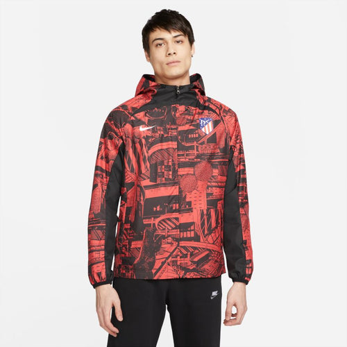 Atletico Madrid Windjacke 2022/2023 – Rot/Schwarz - Footkorner