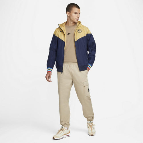 Chaqueta cortavientos FC Barcelona 2022/2023 - Azul/Dorado - Footkorner