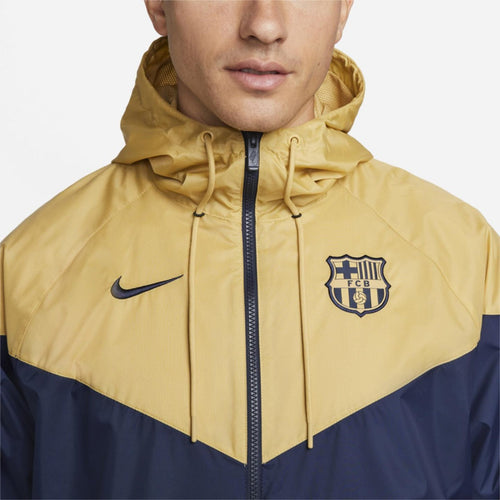 Chaqueta cortavientos FC Barcelona 2022/2023 - Azul/Dorado - Footkorner