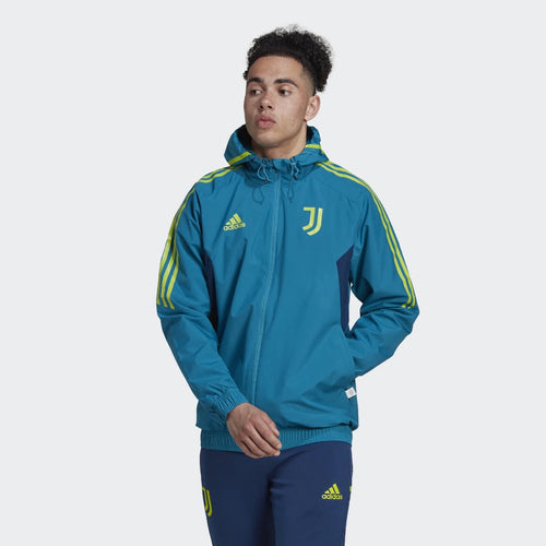 Veste Coupe-Vent Juventus 2022/2023 - Bleu/Vert - Footkorner