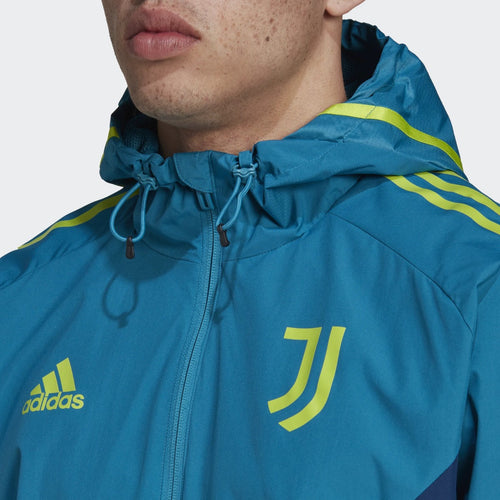 Veste Coupe-Vent Juventus 2022/2023 - Bleu/Vert - Footkorner