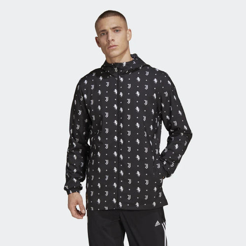 Chaqueta cortavientos Juventus 2022/2023 - Negro/Blanco - Footkorner