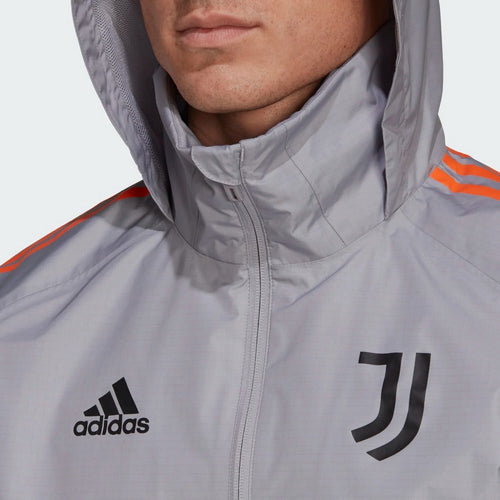 Windjacke Juventus - Grau/Orange - Footkorner