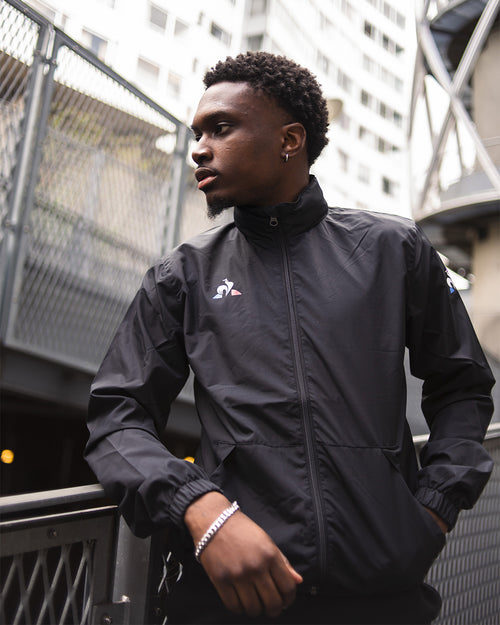 Le Coq Sportif Windproof Jacket - Black  - Footkorner