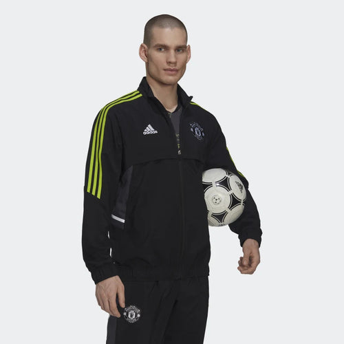 Giacca da tuta del Manchester United - Nero/Giallo - Footkorner