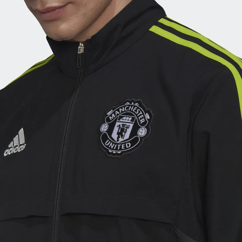 Giacca da tuta del Manchester United - Nero/Giallo - Footkorner