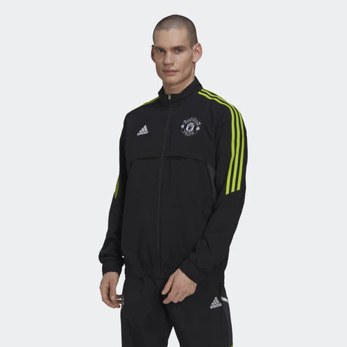 Giacca da tuta del Manchester United - Nero/Giallo - Footkorner