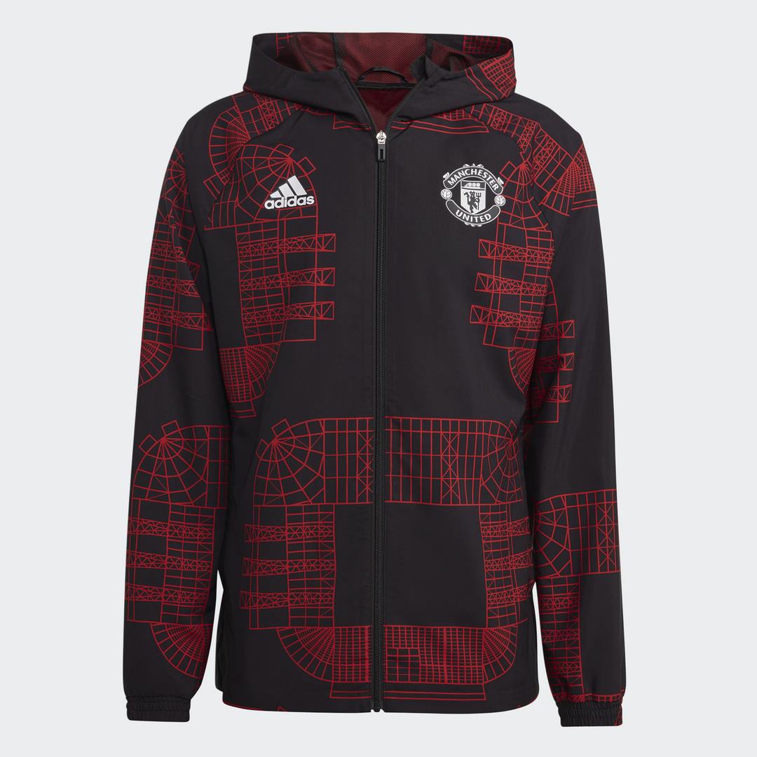 FootkornerManchester United 2023 Windbreaker - Black/Red