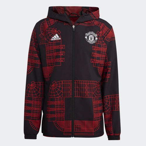 Manchester United 2023 Windbreaker - Black/Red - Footkorner