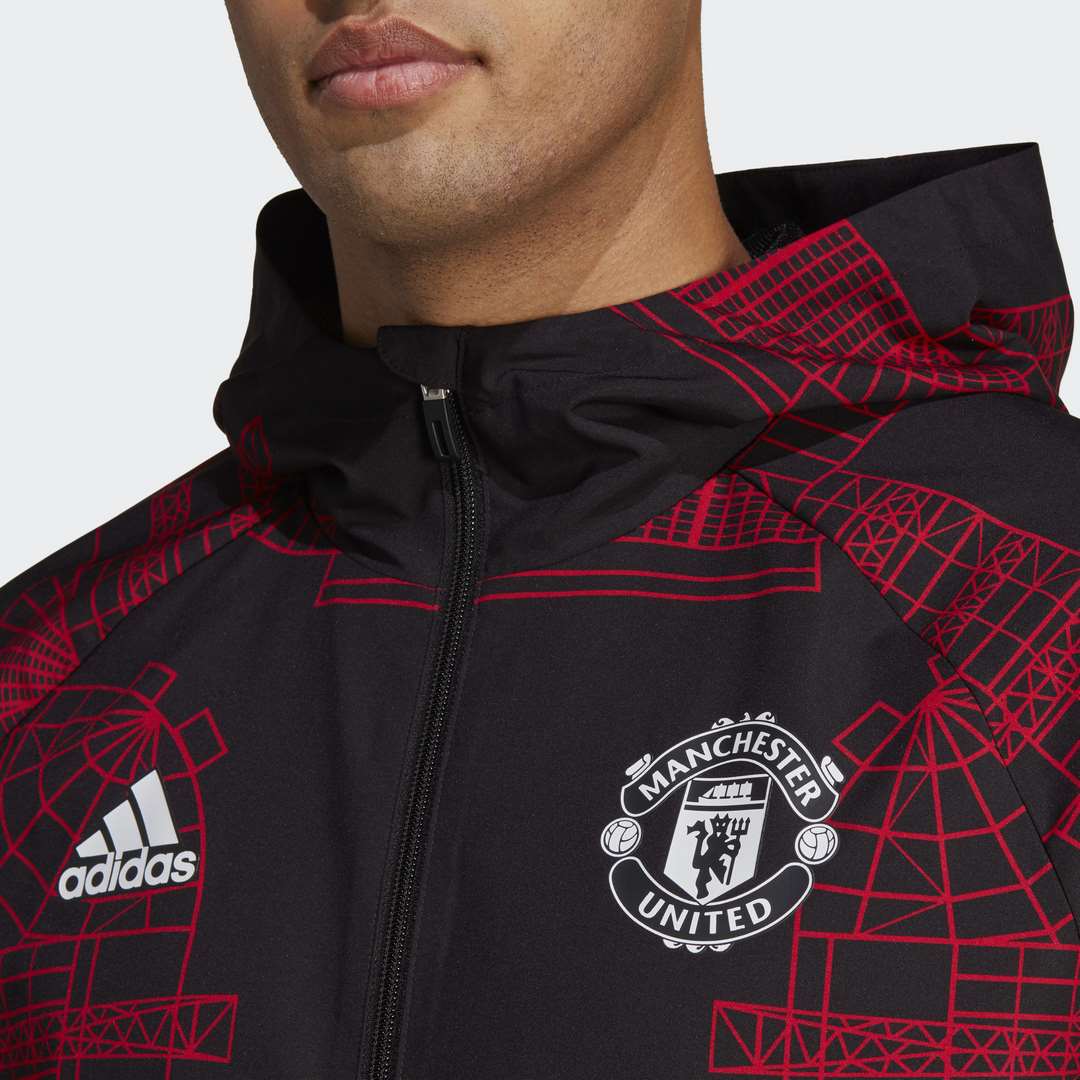 FootkornerManchester United 2023 Windbreaker - Black/Red