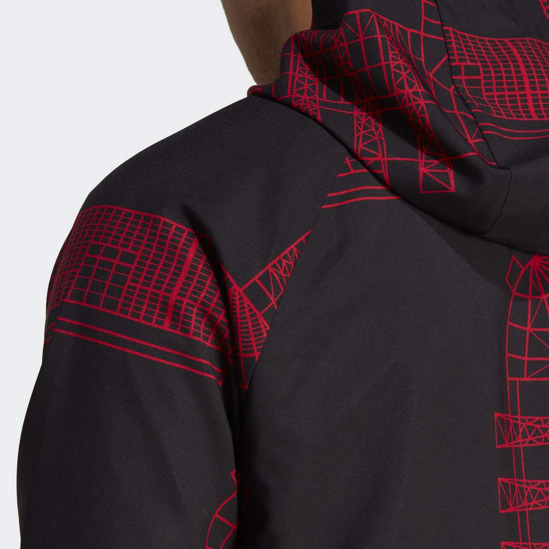 FootkornerManchester United 2023 Windbreaker - Black/Red