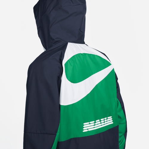 Nigeria Windbreaker Jacket - Green/Blue/White - Footkorner