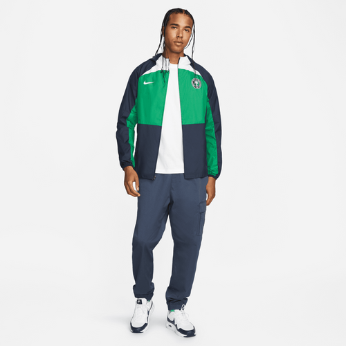 Nigeria Windbreaker Jacket - Green/Blue/White - Footkorner