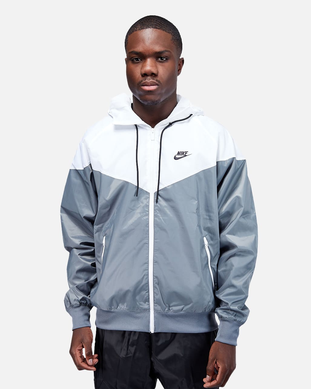 Giacca a vento Nike Sportswear Windrunner - grigia/bianca