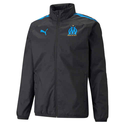 Chaqueta cortavientos OM 2021/2022 - Negro/Azul - Footkorner